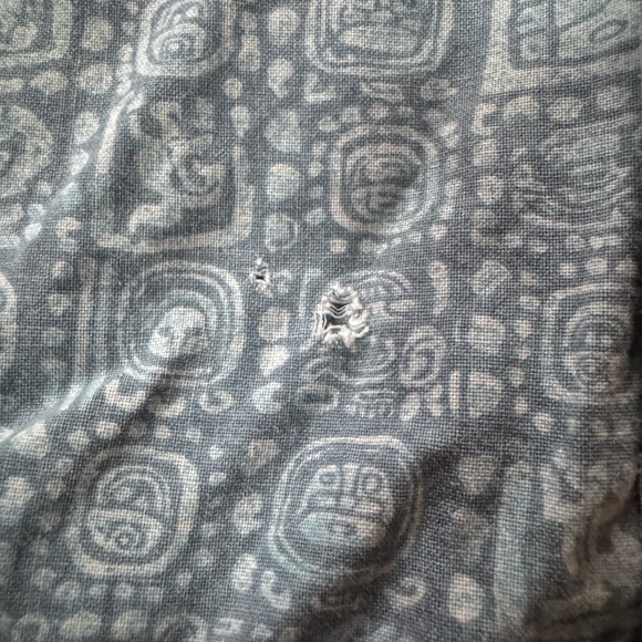 Mens Vintage LL Bean Casual Button Down Shirt Blue Size XXL Tall - Picture 5 of 5